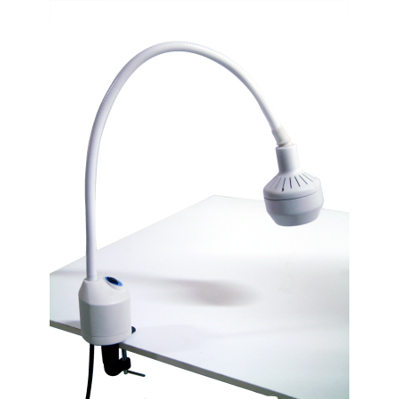 Lampa Badawczo-Zabiegowa FLH-2 LED, z mocowaniem do stolika (z gęsią szyją, bezcieniowa)